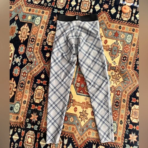 Ultracor Ultra High gray blue tartan Leggings M tights exercise - Picture 7 of 10